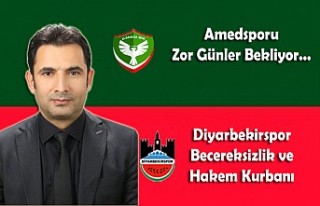Amedsporu Zor Günler Bekliyor… Diyarbekirspor Becereksizlik...