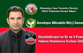 GSYD Teşekkür, Amedspor Mücadele ve Zafer, Diyarbekirspor'un...
