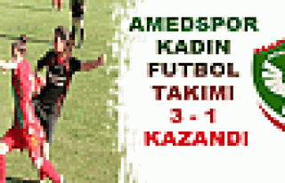 Amedspor Kadın Futbol Takımı 3-1 kazandı