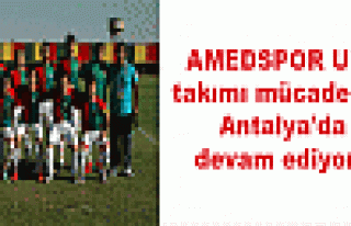 AMEDSPOR U19 takımı mücadelesi Antalya'da devam...