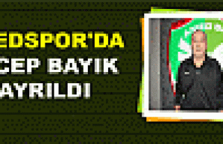 AMEDSPOR'DA RECEP BAYIK AYRILDI