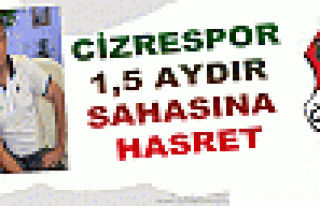 CİZRESPOR 1,5 AYDIR SAHASINA HASRET