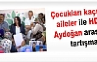 Çocukları kaçırılan aileler ile HDP'li Aydoğan...
