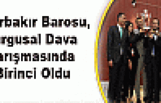 Diyarbakır Barosu, Kurgusal Dava Yarışmasında...