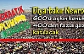 Diyarbakır Newrozu'nda 600'ü aşkın konuk, 400'den...