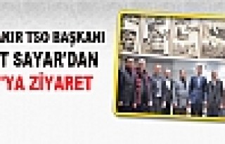 Diyarbakır Tso Başkanı Sayar'dan İtso'ya Ziyaret