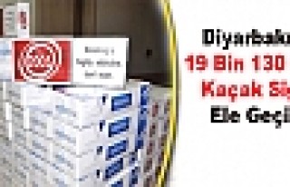 Diyarbakır'da 19 Bin 130 Paket Kaçak Sigara Ele...