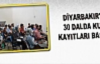 Diyarbakır'da 30 Dalda Kurs Kayıtları Başladı