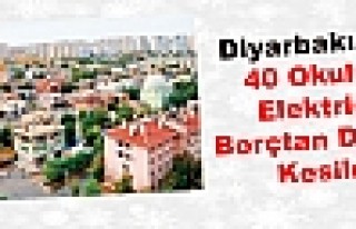 Diyarbakır'da 40 Okulun Elektriği Borçtan Dolayı...
