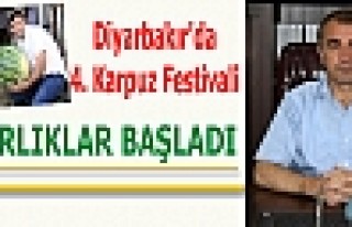 Diyarbakır'da 4. Karpuz Festivali Hazırlıkları...