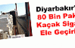 Diyarbakır'da 80 Bin Paket Kaçak Sigara Ele Geçirildi