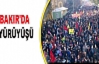 Diyarbakır'da Cizre yürüyüşü