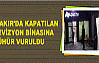 Diyarbakır'da Kapatılan 4 Televizyon Binasına Mühür...