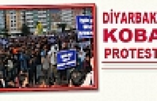 Diyarbakır'da Kobani Protestosu