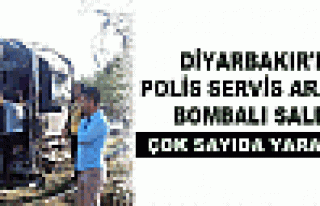 Diyarbakır’da polis servis aracına bombalı saldırı