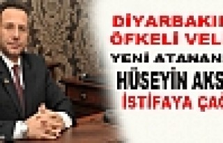 Diyarbakır'da Yeni Atanan Vali Hüseyin Aksoy'u İstifaya...