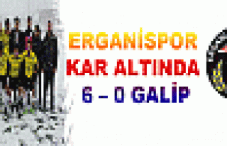 ERGANİSPOR KAR ALTINDA 6 – 0 GALİP