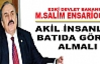 Eski Devlet Bakanı Ensarioğlu: 