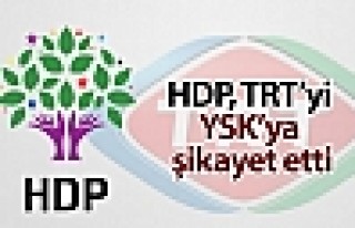 HDP, TRT’nin muhalif partilere yer vermemesini YSK’ye...