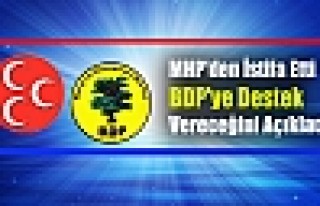MHP'den İstifa Etti, BDP'ye Destek Vereceğini Açıkladı