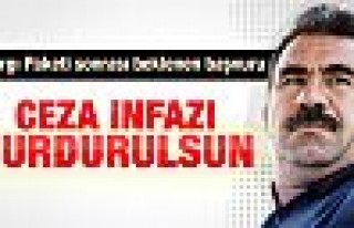 Öcalan'ın ceza infazı durdurulsun talebi