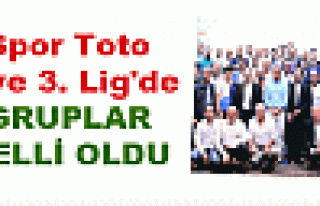  Spor Toto 2. ve 3. Lig'de gruplar belli oldu