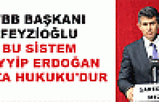 TBB Başkanı Feyzioğlu: Bu Sistem Tayyip Erdoğan...