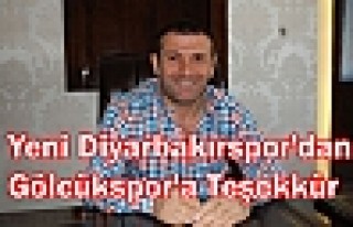 Yeni Diyarbakırspor'dan Gölcükspor'a Teşekkür